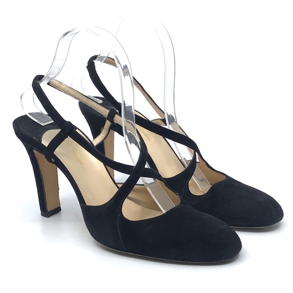 round toe slingback shoes